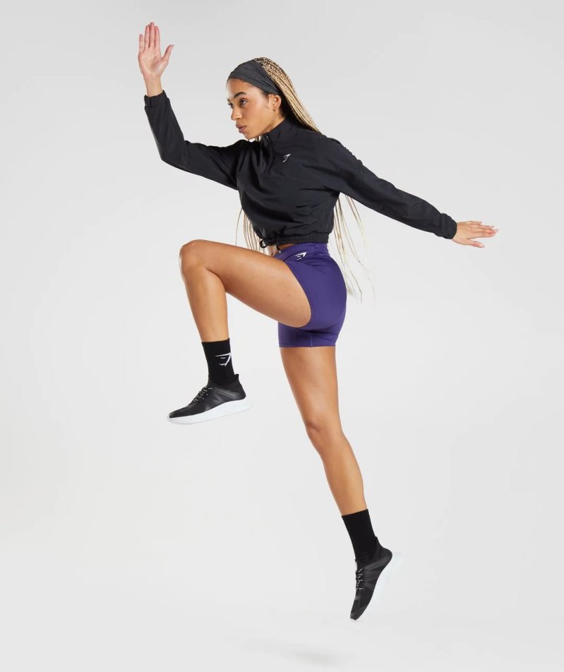 Gymshark Sport Női Széldzseki Fekete | HU-X-283