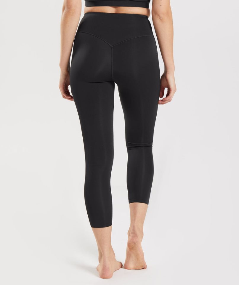 Gymshark Studio 7/8 Női Leggings Fekete | HU-L-483