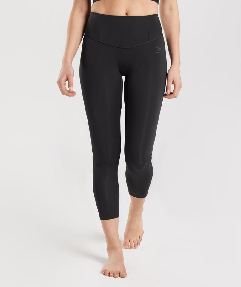 Gymshark Studio 7/8 Női Leggings Fekete | HU-L-483