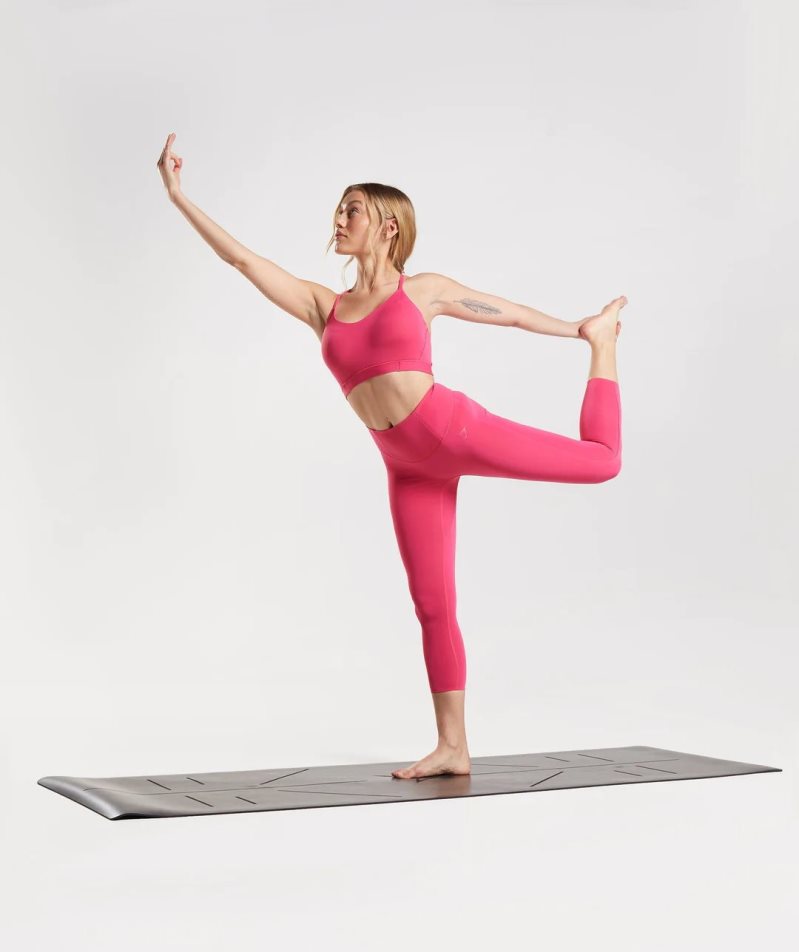 Gymshark Studio 7/8 Női Leggings Rózsaszín | HU-J-038