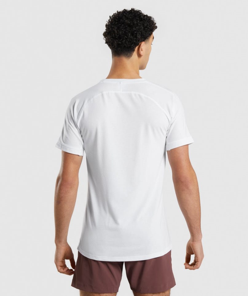 Gymshark Studio Amplify Férfi Póló Fehér | HU-U-879