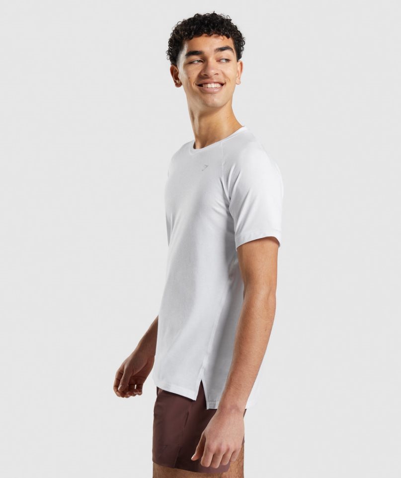 Gymshark Studio Amplify Férfi Póló Fehér | HU-U-879