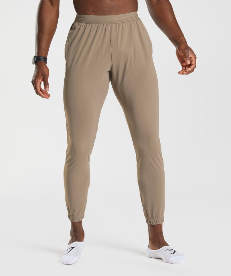 Gymshark Studio Férfi Jogger Nadrág Barna | HU-Z-056