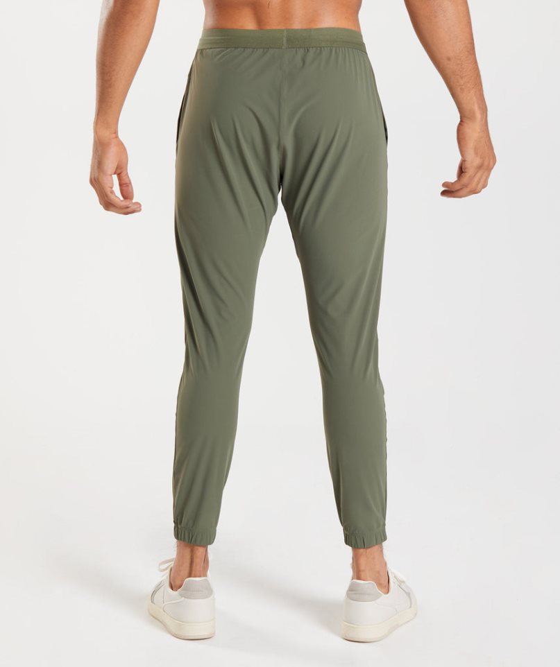 Gymshark Studio Férfi Jogger Nadrág Olivazöld | HU-Y-391
