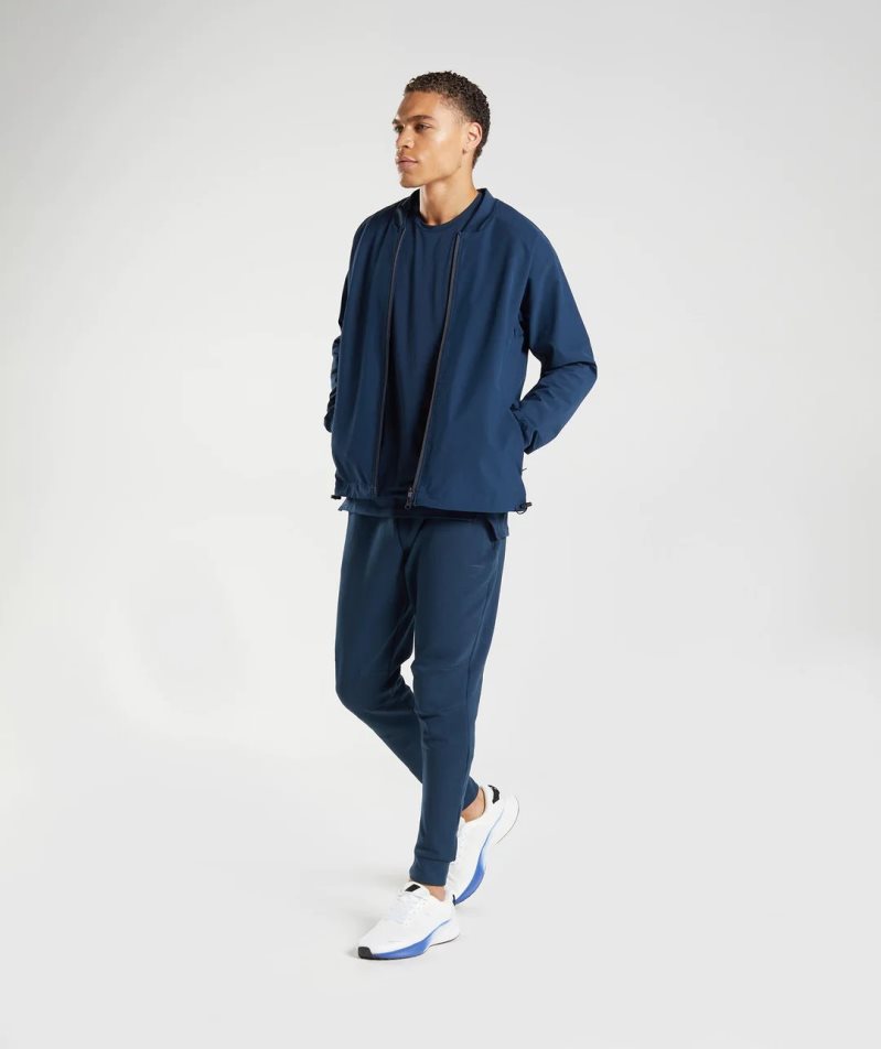 Gymshark Studio Férfi Kabát Sötétkék | HU-Q-829