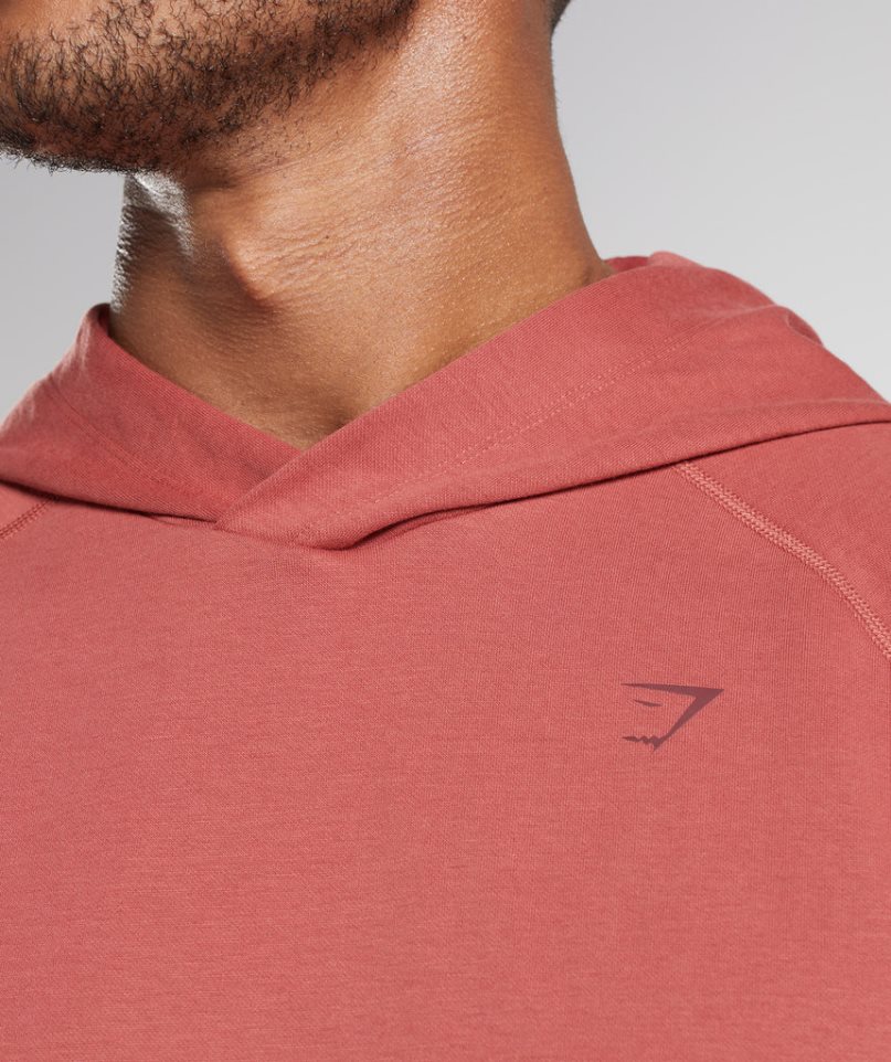 Gymshark Studio Férfi Kapucnis Pulóver Rózsaszín | HU-O-930