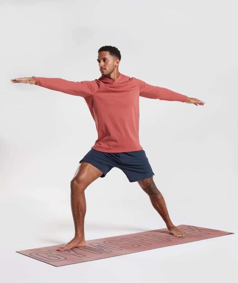 Gymshark Studio Férfi Kapucnis Pulóver Rózsaszín | HU-O-930
