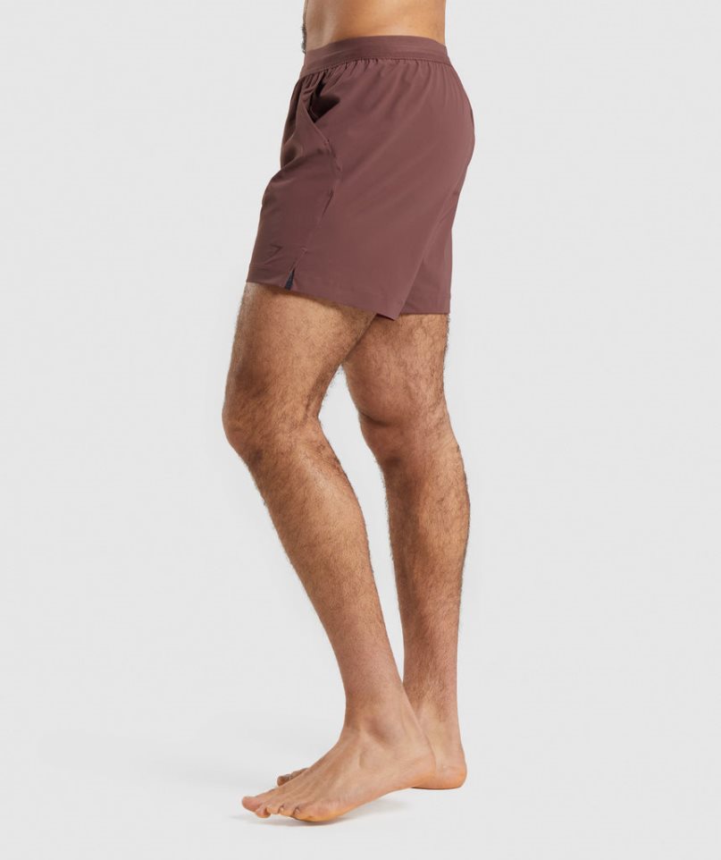 Gymshark Studio Férfi Rövidnadrág Barna | HU-E-526