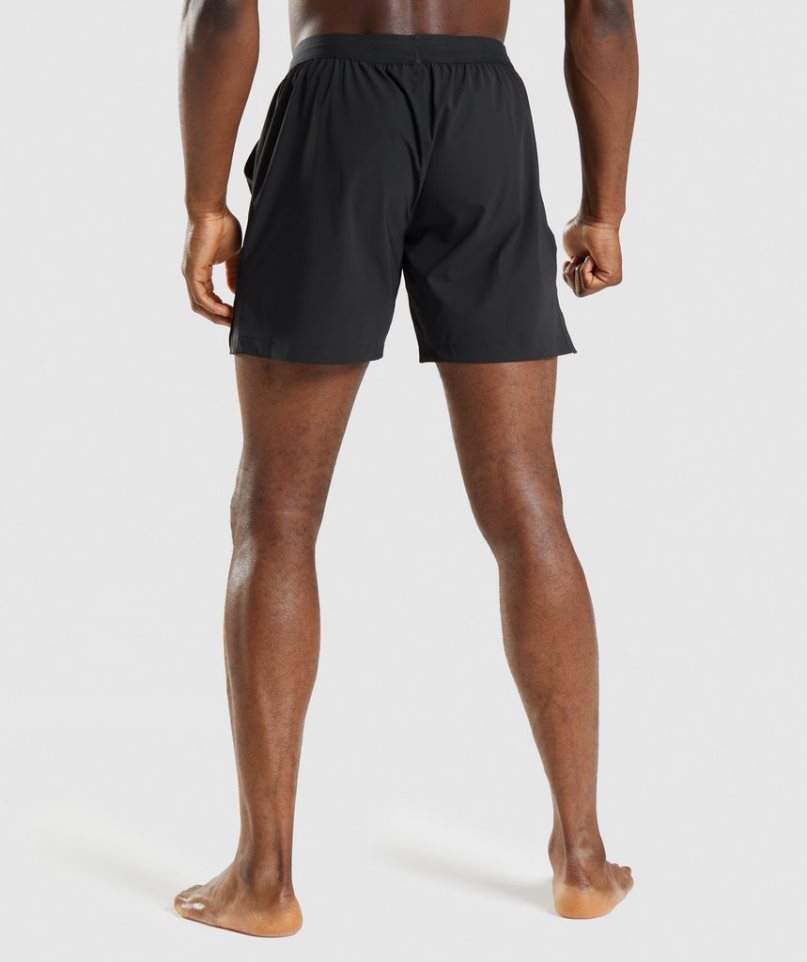 Gymshark Studio Férfi Rövidnadrág Fekete | HU-O-375