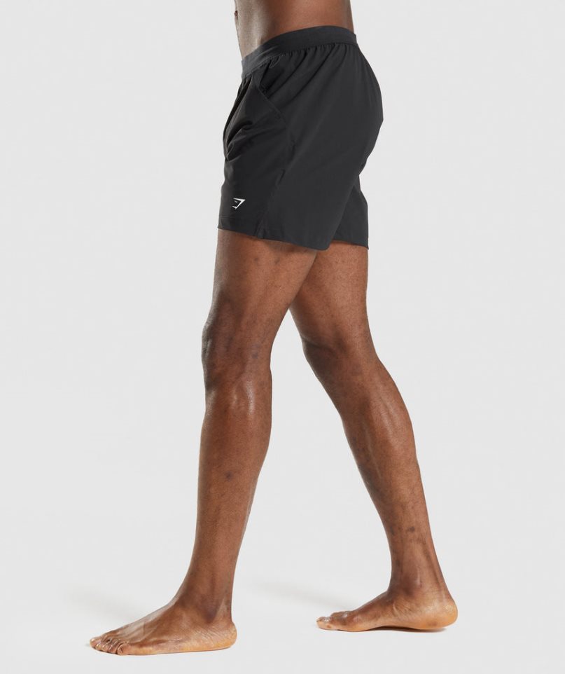 Gymshark Studio Férfi Rövidnadrág Fekete | HU-O-375