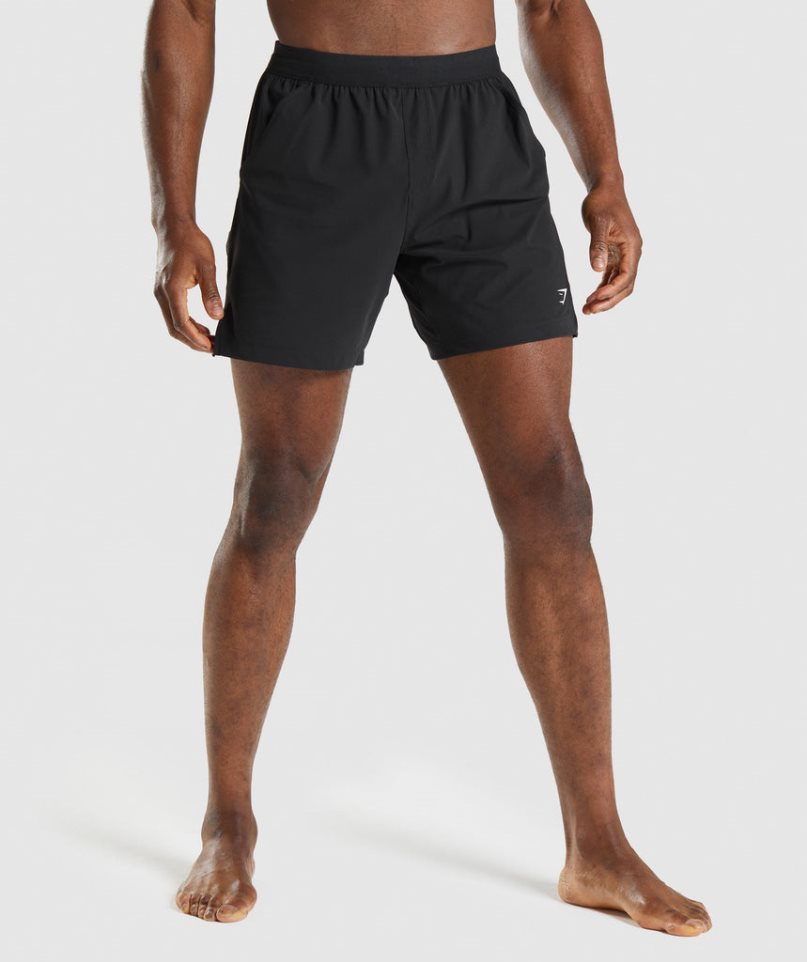 Gymshark Studio Férfi Rövidnadrág Fekete | HU-O-375