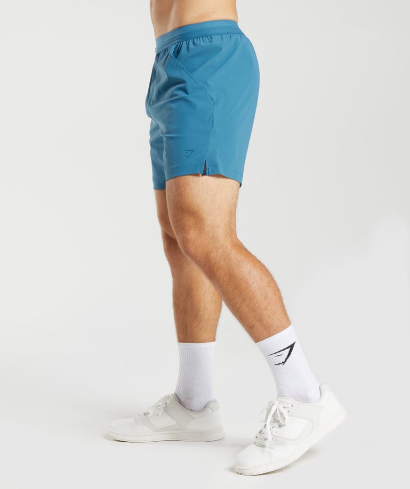Gymshark Studio Férfi Rövidnadrág Kék | HU-M-237