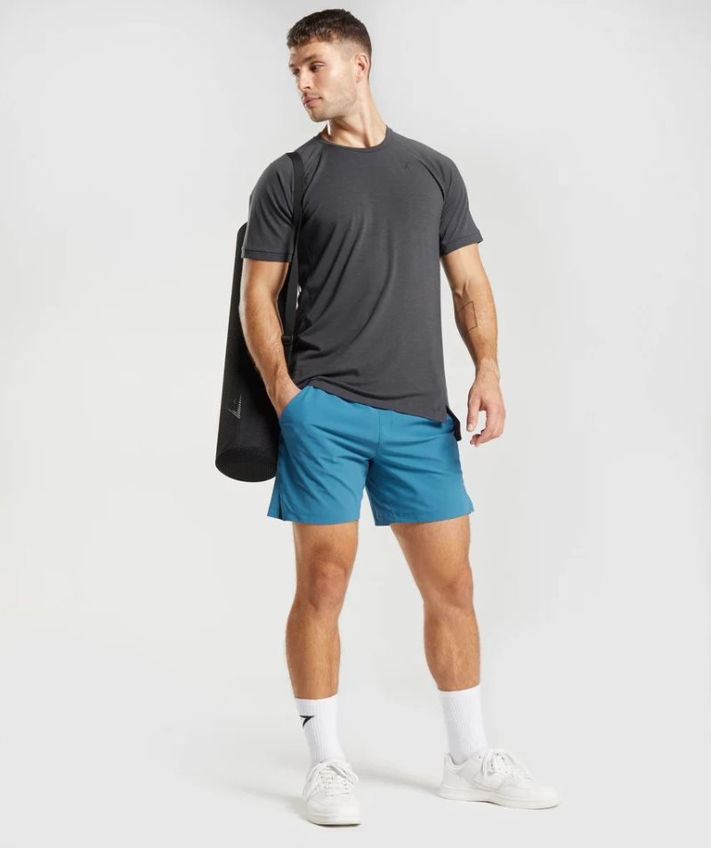Gymshark Studio Férfi Rövidnadrág Kék | HU-M-237