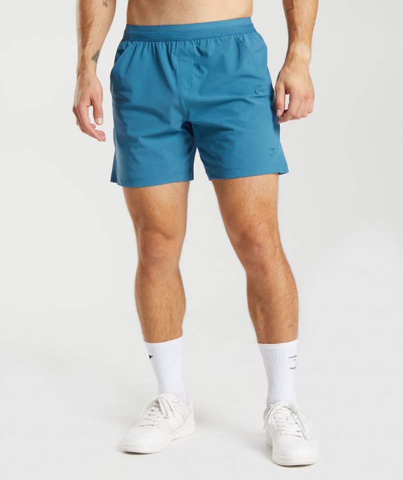 Gymshark Studio Férfi Rövidnadrág Kék | HU-M-237