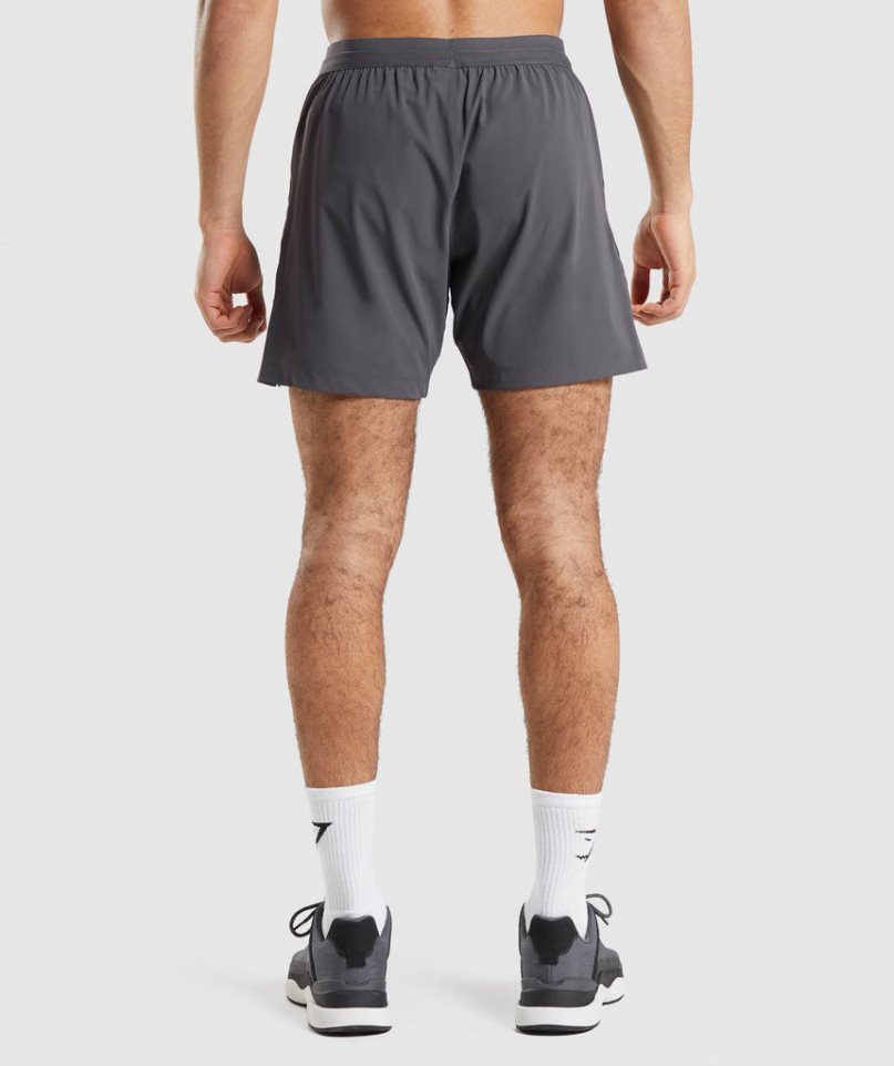Gymshark Studio Férfi Rövidnadrág Sötétszürke | HU-T-672