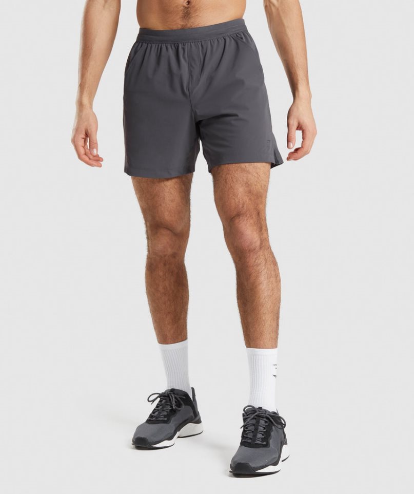 Gymshark Studio Férfi Rövidnadrág Sötétszürke | HU-T-672