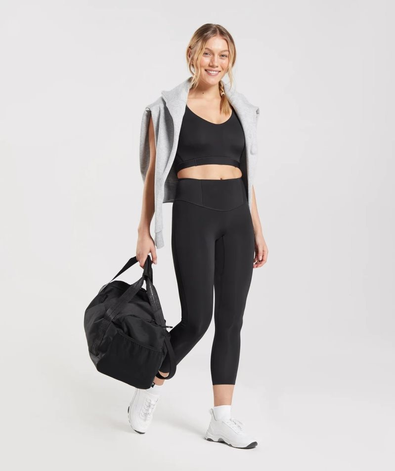 Gymshark Studio Női Sportmelltartó Fekete | HU-U-387