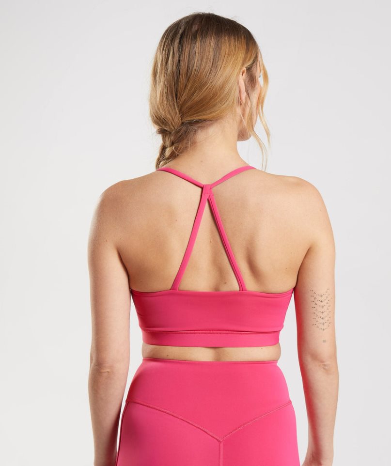 Gymshark Studio Női Sportmelltartó Rózsaszín | HU-R-862