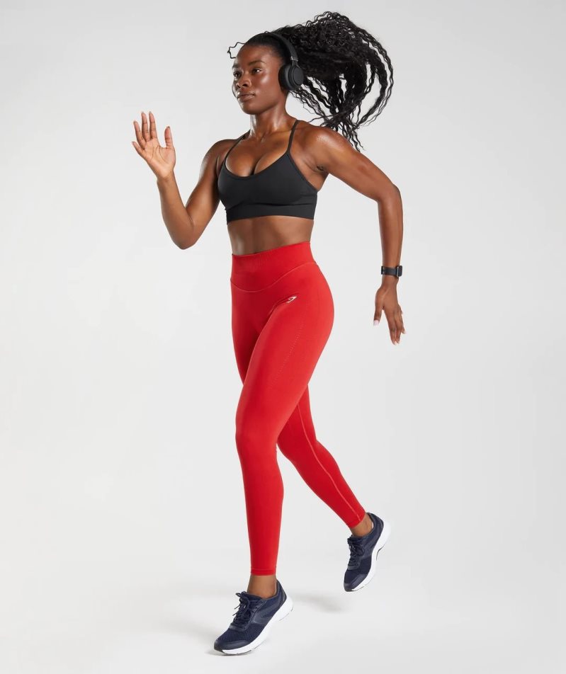 Gymshark Sweat Seamless Női Sportmelltartó Fekete | HU-H-302