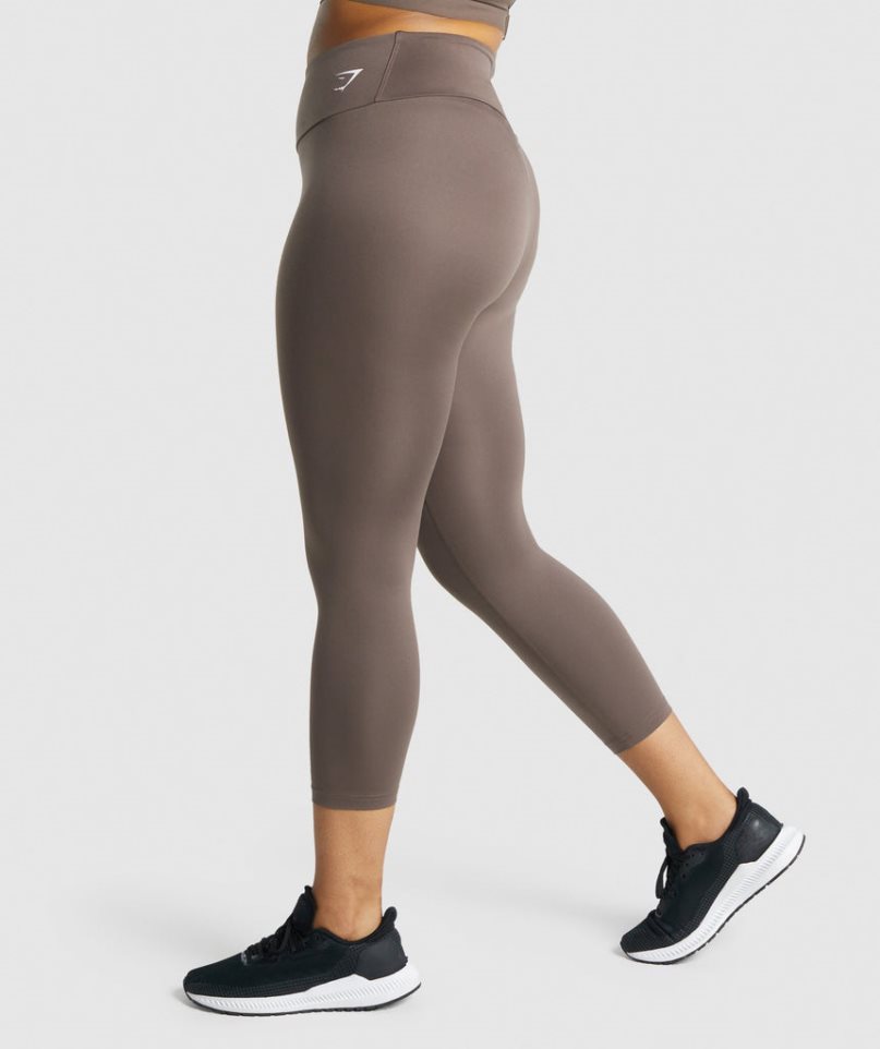 Gymshark Torna 7/8 Női Leggings Barna | HU-F-723