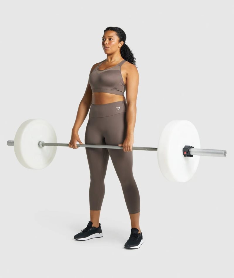 Gymshark Torna 7/8 Női Leggings Barna | HU-F-723