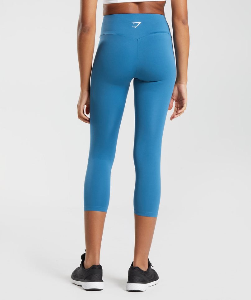 Gymshark Torna 7/8 Női Leggings Kék | HU-F-583