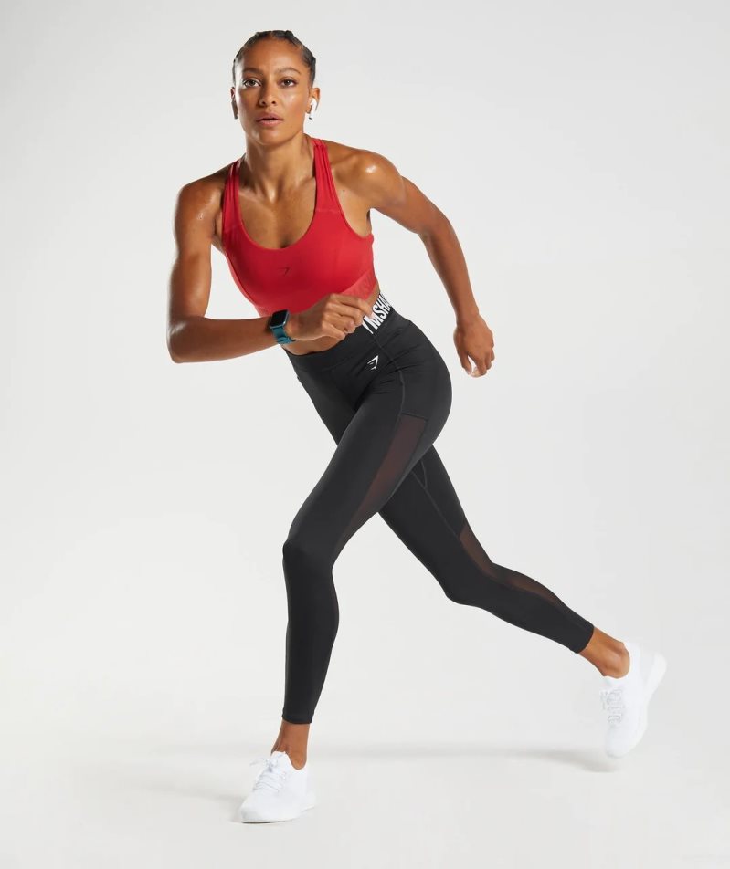 Gymshark Torna Brandmark Női Leggings Fekete | HU-P-390
