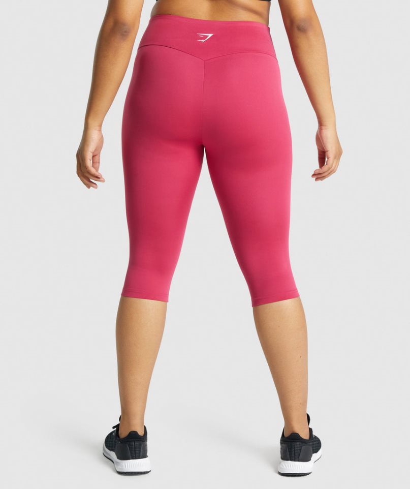 Gymshark Torna Cropped Női Leggings Rózsaszín | HU-Q-460