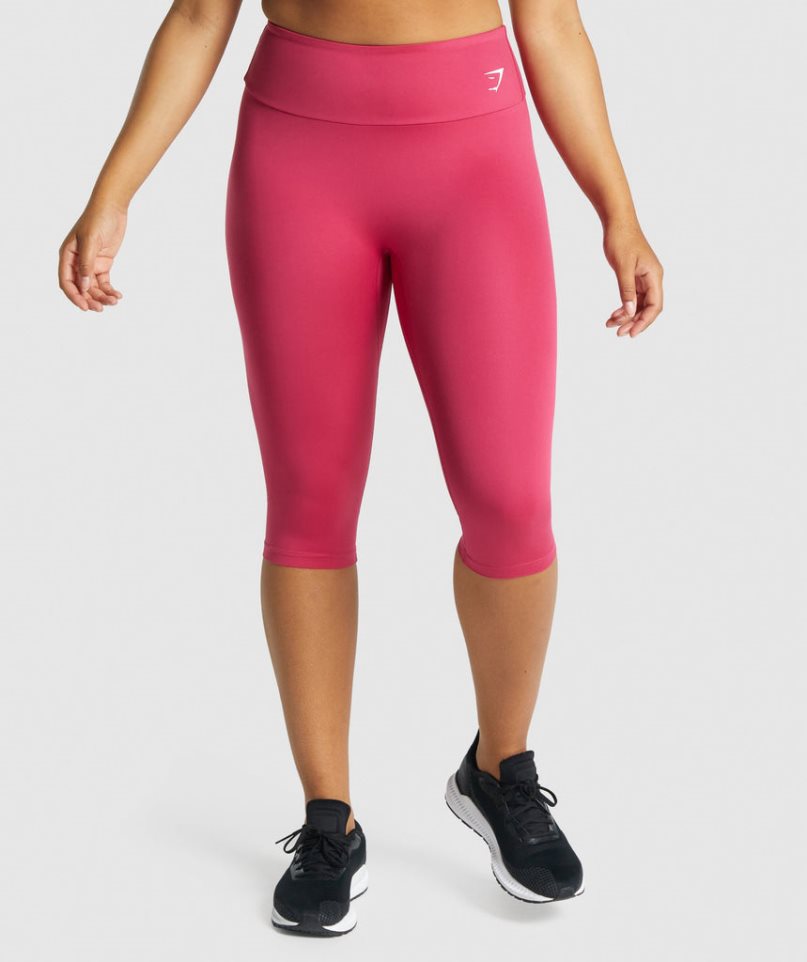 Gymshark Torna Cropped Női Leggings Rózsaszín | HU-Q-460
