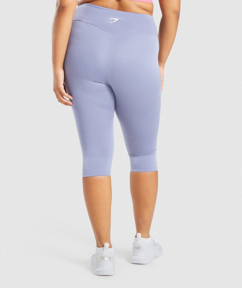 Gymshark Torna Cropped Női Leggings Világos Kék | HU-V-853