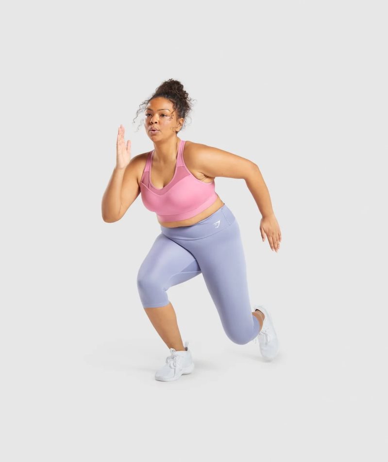 Gymshark Torna Cropped Női Leggings Világos Kék | HU-V-853