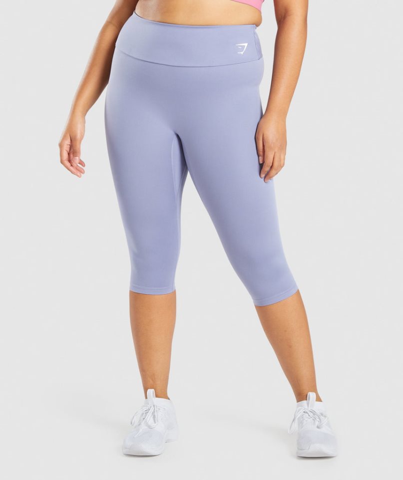 Gymshark Torna Cropped Női Leggings Világos Kék | HU-V-853