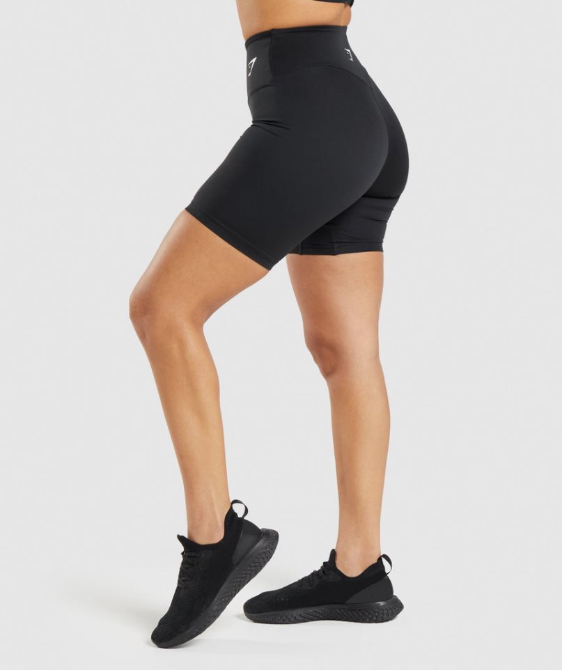 Gymshark Torna Cycling Női Rövidnadrág Fekete | HU-H-423
