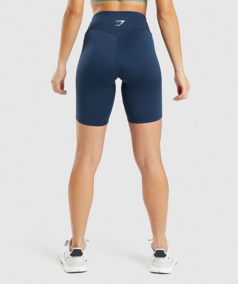 Gymshark Torna Cycling Női Rövidnadrág Sötétkék | HU-B-318