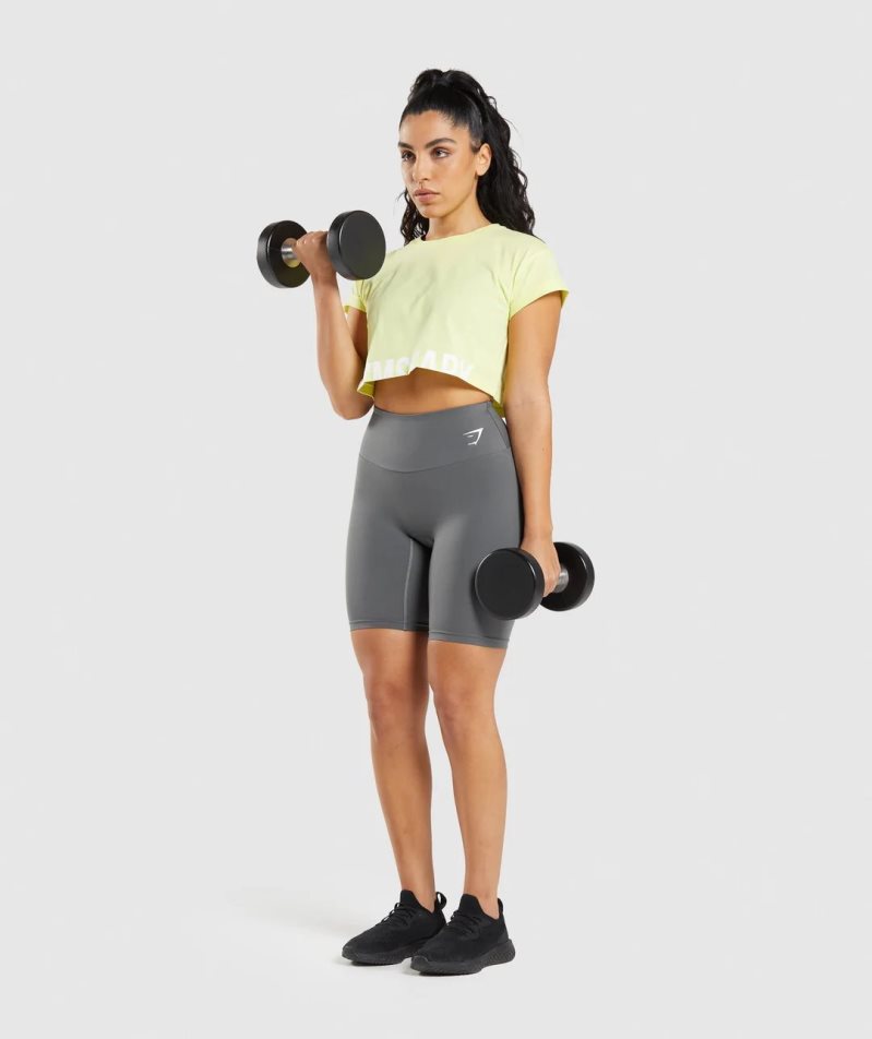 Gymshark Torna Cycling Női Rövidnadrág Szürke | HU-T-493