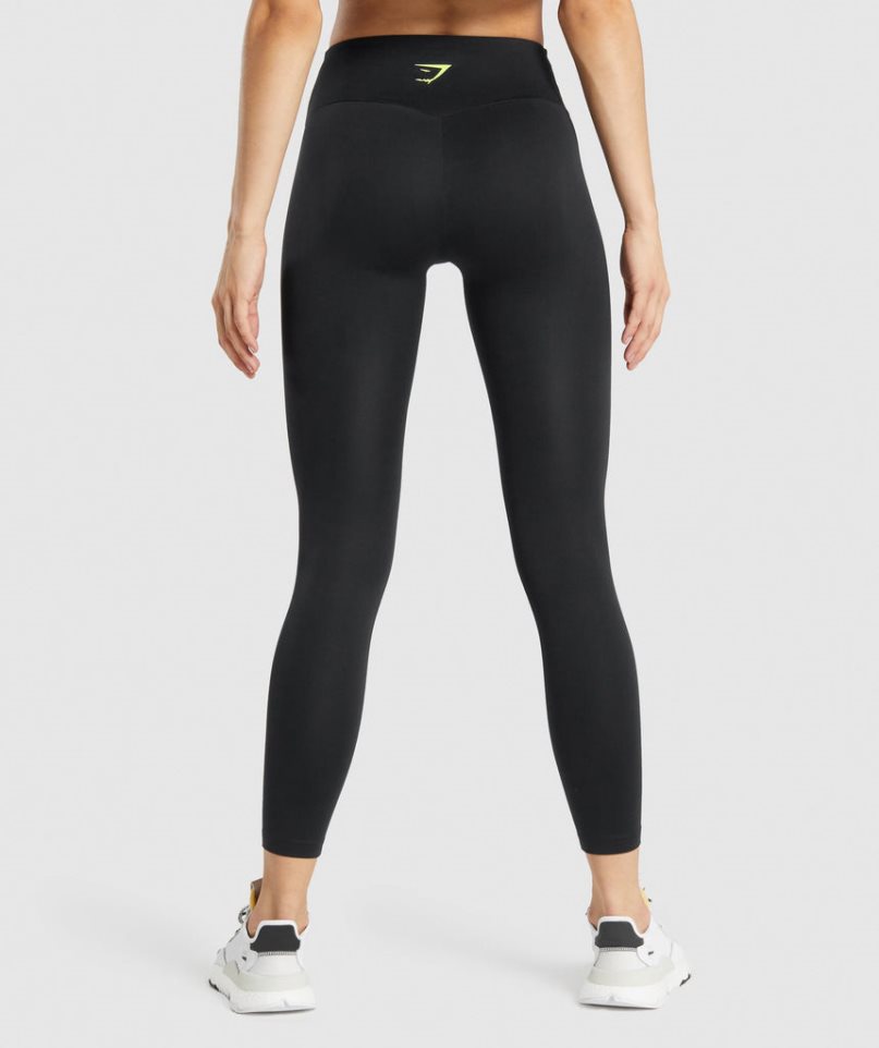 Gymshark Torna Grafika Női Leggings Fekete | HU-S-946