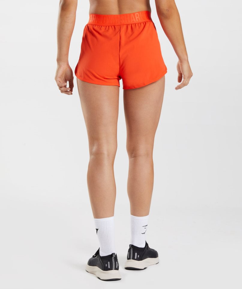 Gymshark Torna Loose Fit Női Rövidnadrág Narancssárga | HU-A-045