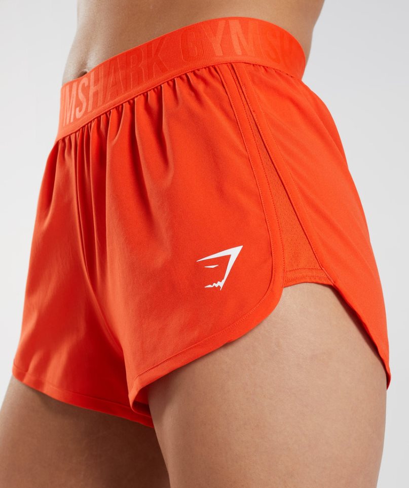 Gymshark Torna Loose Fit Női Rövidnadrág Narancssárga | HU-A-045