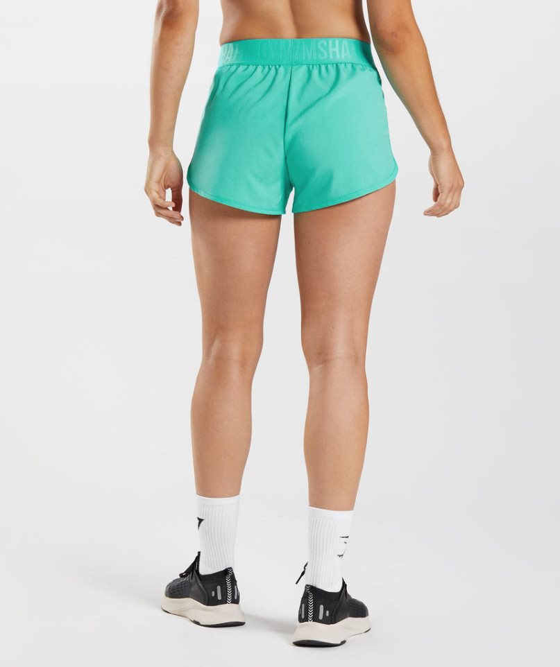 Gymshark Torna Loose Fit Női Rövidnadrág Türkiz | HU-G-395