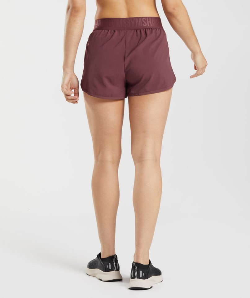 Gymshark Torna Loose Fit Női Rövidnadrág Sötétbarna | HU-T-935