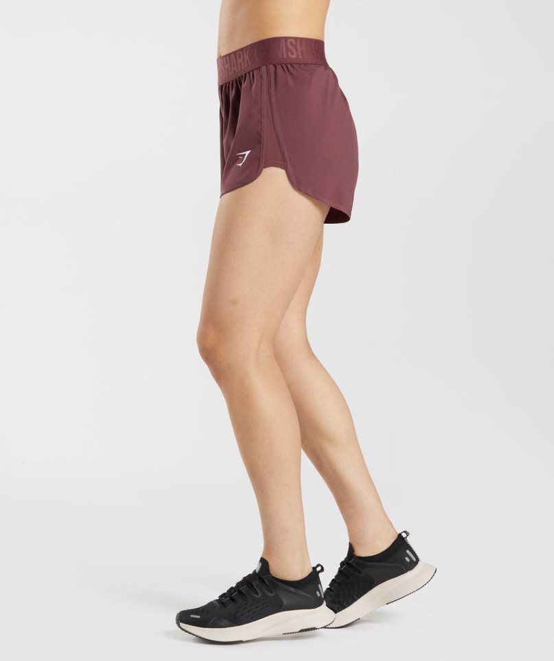Gymshark Torna Loose Fit Női Rövidnadrág Sötétbarna | HU-T-935