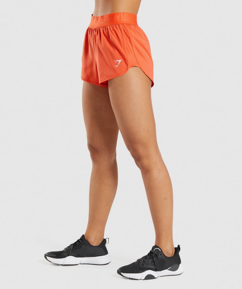 Gymshark Torna Loose Fit Női Rövidnadrág Narancssárga | HU-U-543