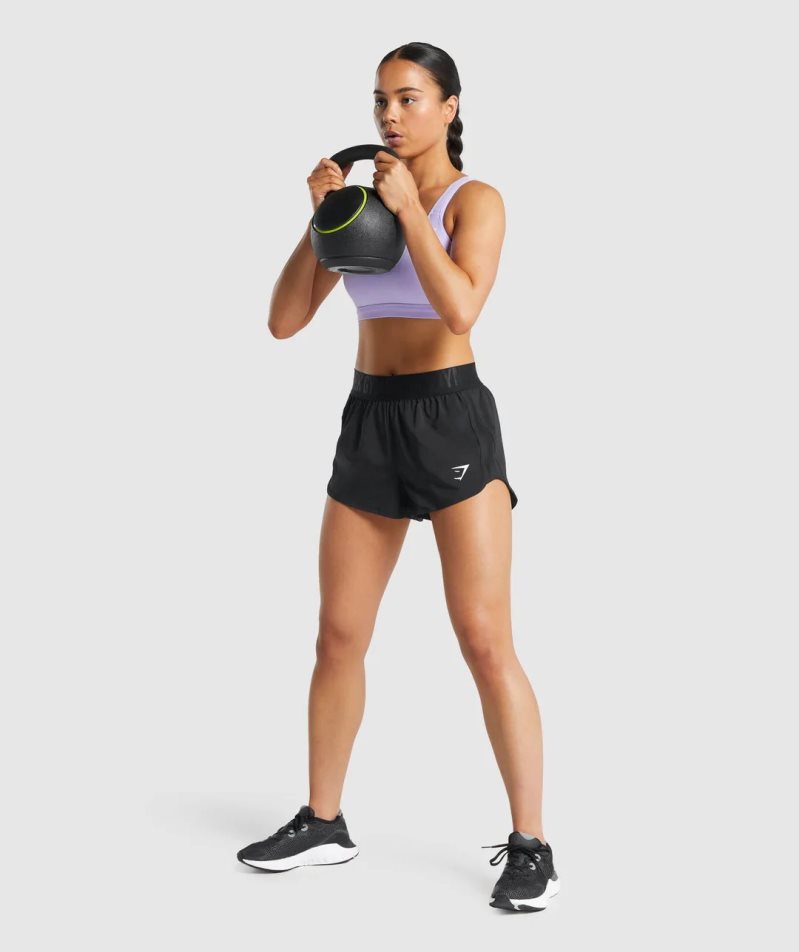Gymshark Torna Loose Fit Női Rövidnadrág Fekete | HU-V-697