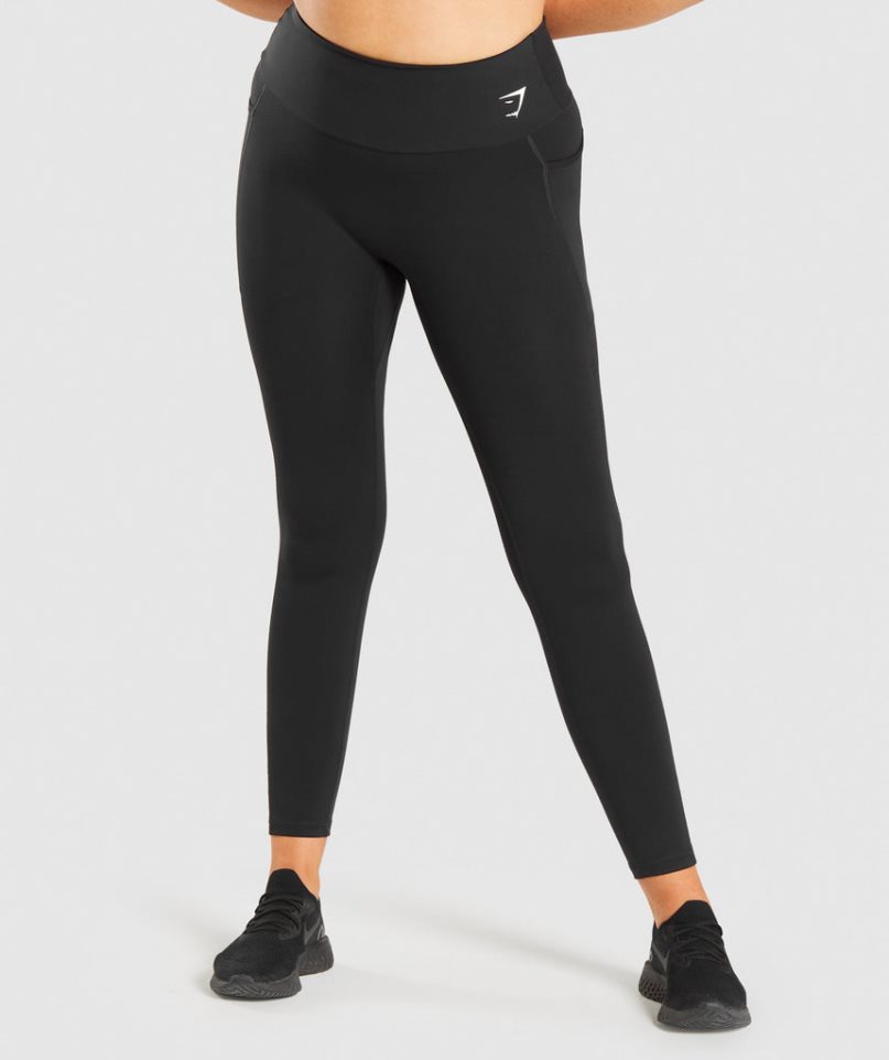 Gymshark Torna Mesh Pocket Női Leggings Fekete | HU-X-179