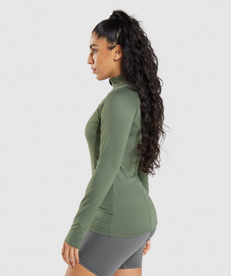 Gymshark Torna Női Kabát Olivazöld | HU-S-574