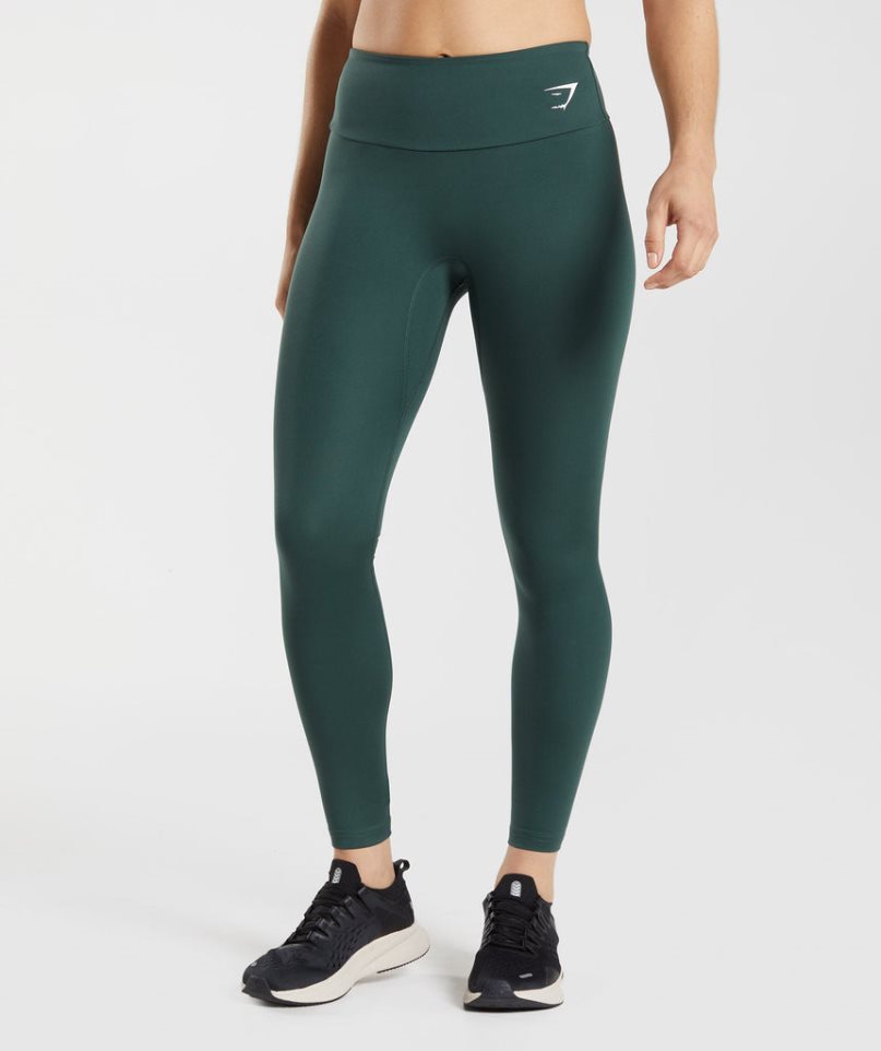 Gymshark Torna Női Leggings Sötétzöld | HU-T-462