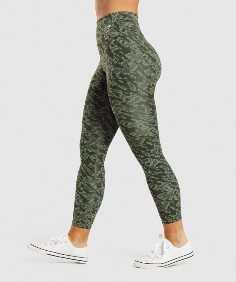Gymshark Torna Női Leggings Zöld | HU-F-159