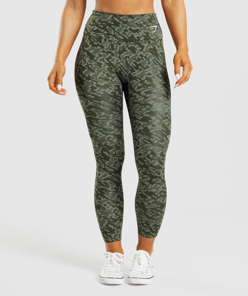 Gymshark Torna Női Leggings Zöld | HU-F-159