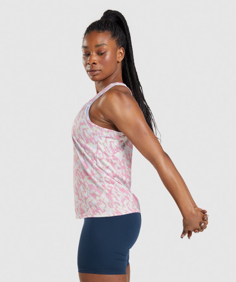 Gymshark Torna Női Ujjatlan Póló Rózsaszín | HU-M-601