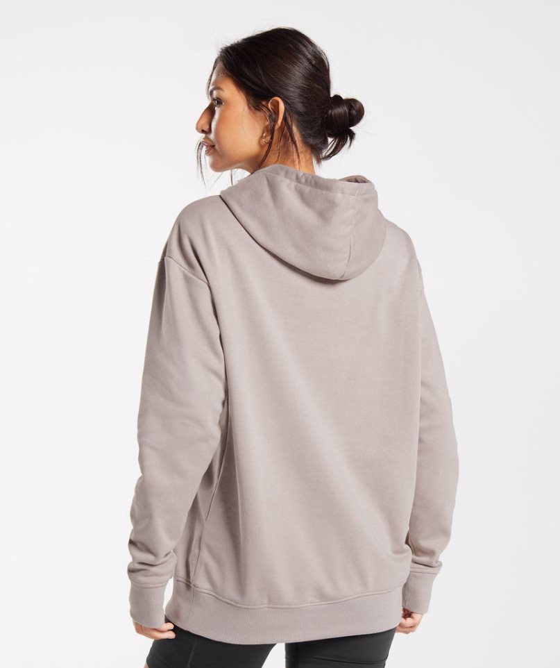 Gymshark Torna Oversized Női Kapucnis Pulóver Szürke | HU-R-865
